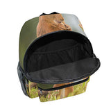 Toddler Backpack Red Squirrel With Flowers Mini Preschool Bag for Unisex Kids