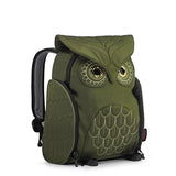 Darling'S Owl Padded Straps Quilted Daypack / Backpack - Medium - Olive