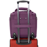 AmazonBasics Underseat Carry-On Rolling Travel Luggage Bag - Purple
