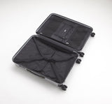Zero Halliburton Geo Polycarbonate 26 Inch 4 Wheel Spinner Travel Case, Black, One Size