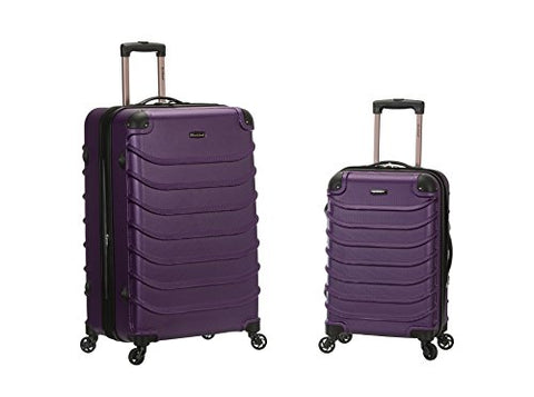 Rockland Speciale 20 Inch 28 Inch 2 Pc Expandable Abs Spinner Set, Purple, One Size