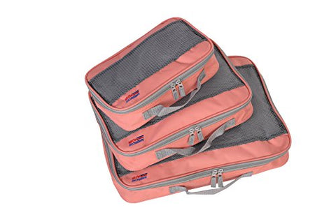 American Flyer Perfect Packing Cube 3Pc Set, Coral