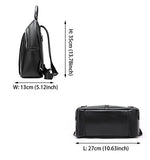 Saierlong Ladies Designer Womens Black First Layer Of Leather Daily Casual Backpack