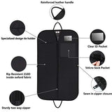 Travel Suit Bag Carrier with Extra Front Compartment and 2 Pcs Hangers - Water-resistant Business
