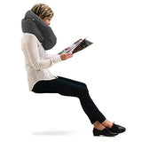 Huzi Infinity Pillow - Design Power Nap Pillow, Travel and Neck Pillow (Grey)