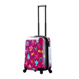 Mia Toro M1306-20in-pnk Italy Mistico Hardside Spinner Luggage 20" Carry-on, Pink