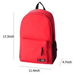 ABage Women's 15" Laptop Casual Daypack Hiking Travel College School Backpack Book Bag, Red