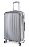 Travelcross Victoria Lightweight Hardshell Spinner Luggage (Silver, 2-Piece Set (20''/28''))