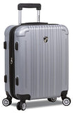 Dejuno Atlas 3-Piece Hardside Spinner Tsa Combination Lock Luggage Set, Silver