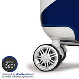 Santa Barbara Polo Racquet Club Ribbon Collection Expandable 3 Piece Luggage Set (Blue Ribbon)