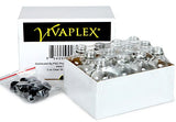 Vivaplex, 12, Clear, 2 oz Glass Bottles, with Lids
