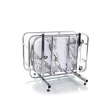 Heys America Unisex Carrara Marble 21" Spinner White One Size