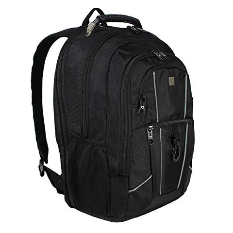 Dejuno Commuter Backpack Checkpoint-Friendly 15.6" Laptop Pocket - Black, One Size