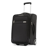 Samsonite Advena Expandable Softside Upright, 21 Inch, Black