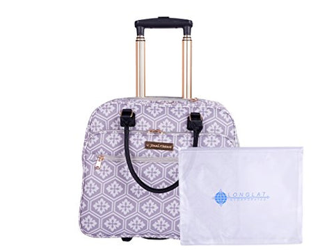 Jenni Chan Adra 2-Piece Set Business Tote + 311 Bag Travel, Grey One Size