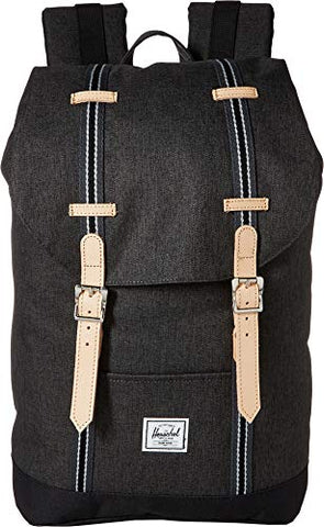 Herschel Supply Co. Unisex Retreat Mid-Volume Black Crosshatch/Black One Size