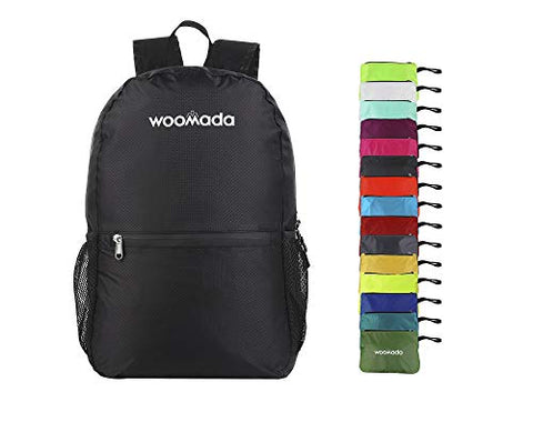 WOOMADA 17L Ultra Lightweight Packable Durable Waterproof Travel Hiking Backpack Daypack for Men Women Kids