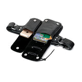 Vicenzo Leather Yvette Leather Waist Pack (Black)