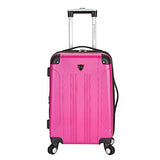 Travelers Club Luggage Chicago 20" Hardside Expandable Carry-On Spinner, Pink, One Size