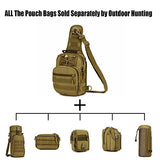 Tactical Military Sling Chest Daypack Laptop Backpack For Hunting, Camping and Trekking (Desert