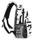 Multi leisure backpack,Panther Watercolor Painting Predator Animals, travel sports School bag for adult youth College Students