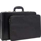 Kenneth Cole Reaction Manhattan Leather Single Compartment Expandable 17" Laptop Attaché, Black