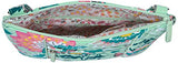 Vera Bradley Iconic Hipster, Signature Cotton, Mint Flowers