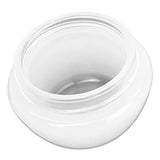 Beauticom 36 Pieces 30G/30ML (1 Oz) White Frosted Container Jars with Inner Liner for Makeup, Creams, Cosmetic Beauty Product Samples - BPA Free
