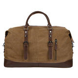 Vbiger Canvas Travel Duffel Tote Bag Vintage Travel Shoulder Bag Classic Weekender Bag Weekend