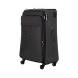Cloe Checked Large 28 inch Luggage with 360º-spinner wheels in Black Color