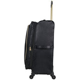 Aimee Kestenberg Women'S 24” Jacquard Python Printed Polyester Expandable 4-Wheel Checked