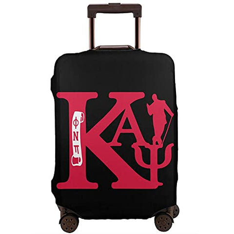 ZHUOBAIL Ka-pp_a A_lp-ha Ps-i 1911 KAP Fraternity Nupes Travel Suitcase Protector Elastic Trunk Protective Case Washable Luggage Cover with Concealed Zipper Suitable 25-28 inch