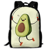 Backpack Avocado Sprots Rope Skipping Mens School Campus Backpack