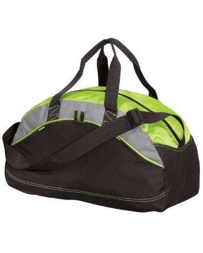 Port & Company Small Contrast Duffel, Lime, One Size