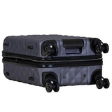 Kenneth Cole Reaction Diamond Tower Luggage Collection Lightweight Hardside Expandable 8-Wheel Spinner Travel Suitcase, Smokey Purple, 20-Inch Carry On