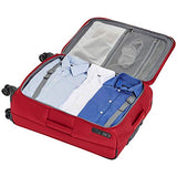 AmazonBasics Premium Expandable Softside Spinner Luggage With TSA Lock 3-Piece Set - 21/25/29-Inch, Red