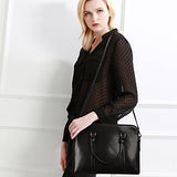 On Sale- S-Zone Women'S Genuine Leather Handbag Slim 14-Inch Laptop Briefcase Purse Shoulder Bags