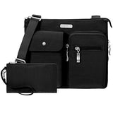 Baggallini Everything Travel Crossbody Bag, Black, One Size
