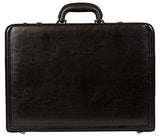 Kenneth Cole Reaction Manhattan Leather Single Compartment Expandable 17" Laptop Attaché, Black