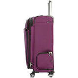 Delsey Luggage Helium Cruise 3 Piece Exp 4 Wheel Spin Lug, Purple