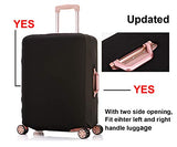 HoJax Spandex Travel Luggage Cover, Suitcase Protector Bag Fits 19-21 Inch Luggage Black