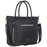 Kenneth Cole Reaction Women's Silky Polyester Top Zip 15" (RFID) Laptop Tote Black One Size