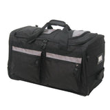Olympia Luggage 22" 8 Pocket Rolling Duffel Bag, Black, One Size