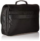 Kenneth Cole Reaction Tech-IT Flapover Pull-Thru Handle Anti-Theft RFID 15.6" Laptop & Tablet Business Portfolio With USB Charging Port, Black