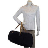 CB Station Modern Round Travel Duffel Bag, Corduroy (Gray)