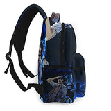 Blue Exorcist Rin Okumura Casual Backpack Computer Shoulders Bag Cool Lightweight Hiking Backpack Bookbags