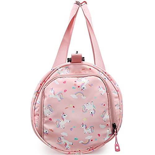 Choco Mocha Kids Duffle Bag for Girls Unicorn Duffle Bags for Girls Overnight Bag for Toddler