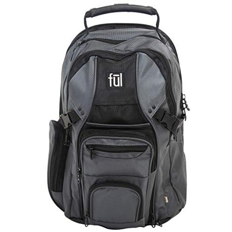 Ful Tennman Laptop Backpack, 17-Inch Laptop Sleeve, Titanium