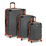 U.S. Traveler Sky High 3-Piece Hardside Spinner Set, Grey