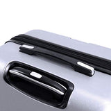 Mia Toro Italy Accadia Hardside Spinner Luggage 3 Piece Set, White